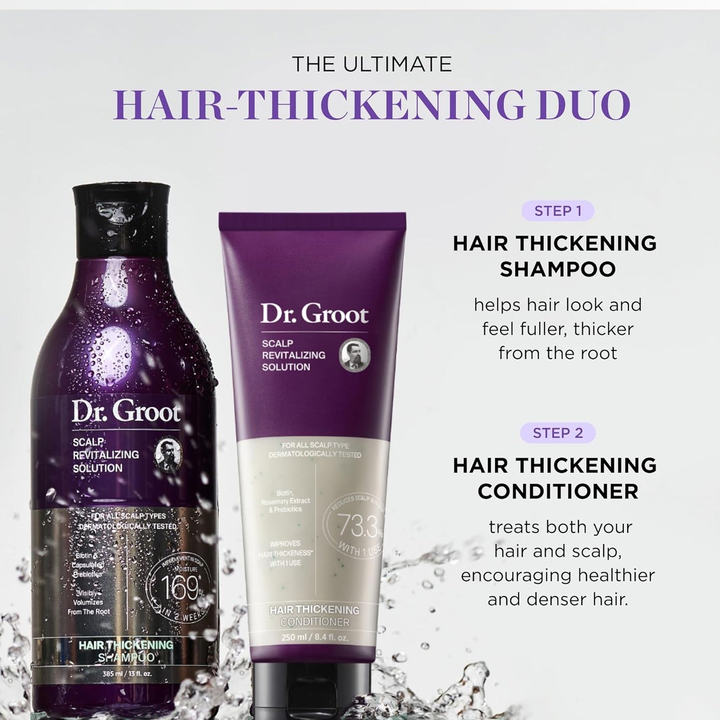 Dr. Groot Thickening Shampoo & Conditioner Set for Hair Loss
